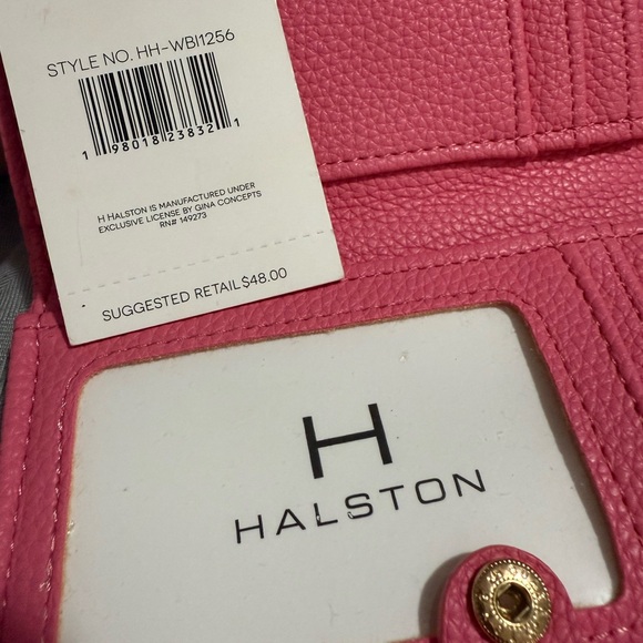 HALSTON Heritage Pink Quilted Wallet - Picture 4 of 5